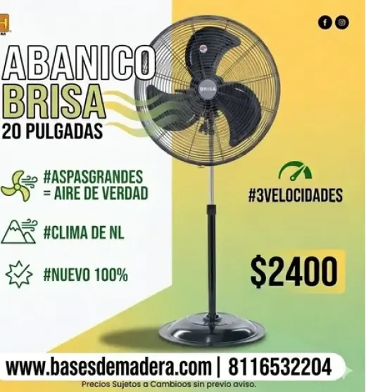 Ventilador de Pedestal 20"