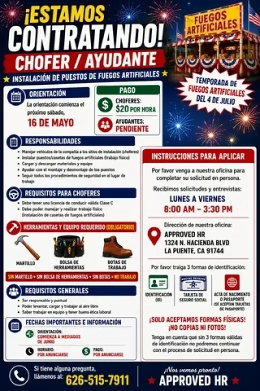 MANEJADOR DE CAMINOETA CLASE C