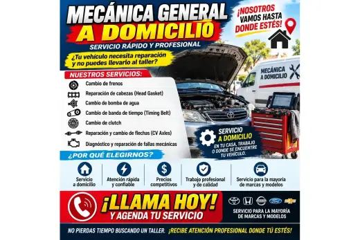 MECÁNICA GENERAL A DOMICILIO