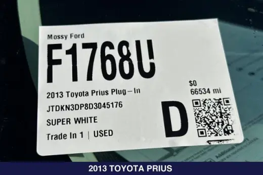 Toyota Prius Híbrido enchufable 2013 Base 4dr Hatchback