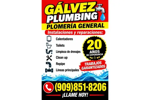 💧 GÁLVEZ PLUMBING – PLOMERÍA GENERAL 💧