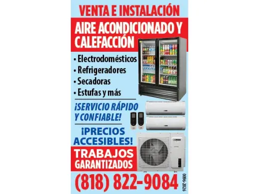¿NECESITA AIRE ACONDICIONADO O REPARAR SUS ELECTRODOMÉSTICOS?