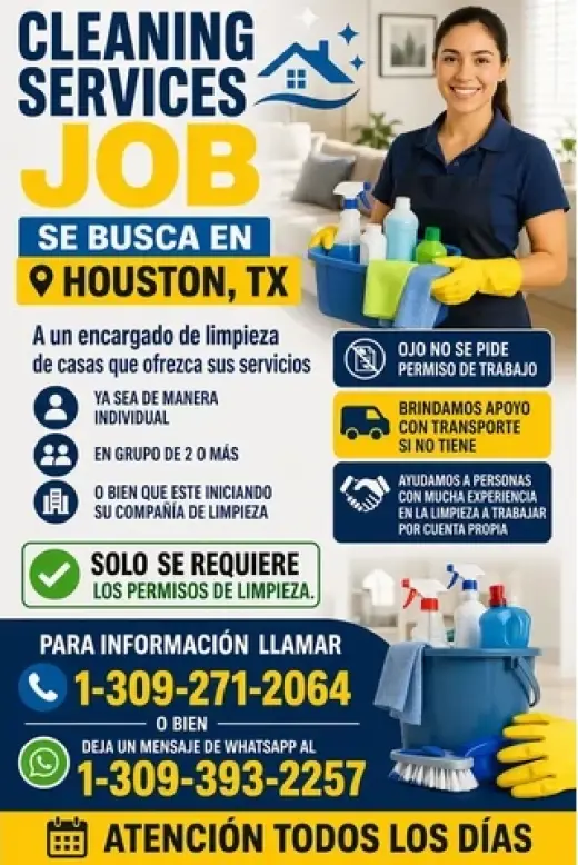 ENCARGADOS DE LIMPIEZA JOB