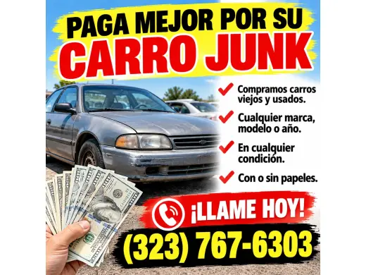 🚗💰 ¡PAGAMOS BIEN POR SU JUNK CAR! 💰🚗