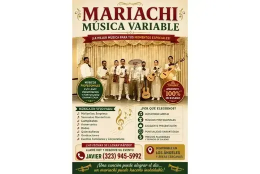 MARIACHI MÚSICA VARIABLE EN LA