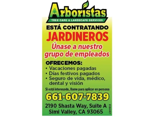 CONTRATANDO🌳JARDINEROS en📍Simi Valley