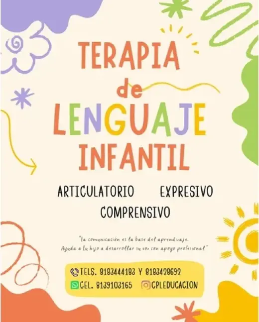 ¿Buscas terapia de lenguaje?