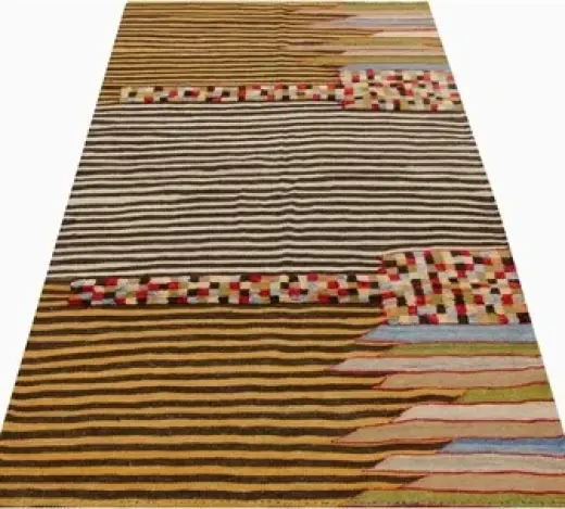 3x6 Yellow Gray Persian Kilim