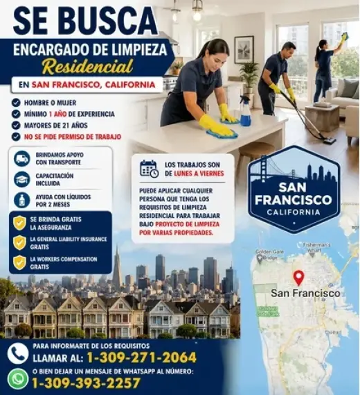 Trabaja limpieza independiente
