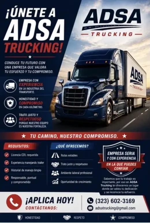 SE BUSCA CHOFER DE TRAILER