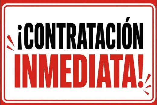 ¡Estamos Contratando!