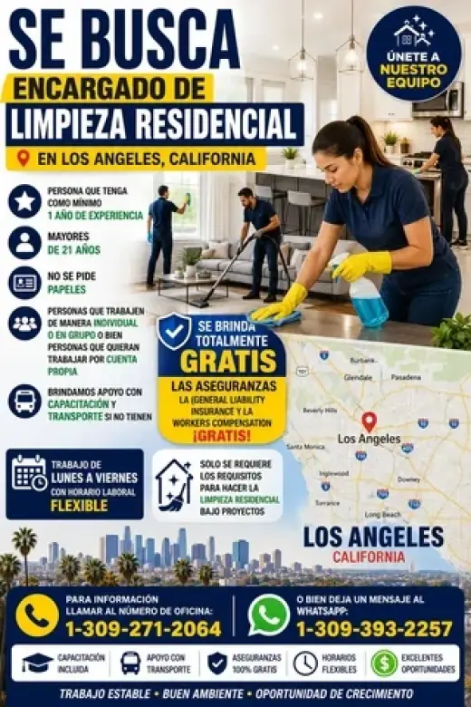 LIMPIEZA OPORTUNIDAD TRABAJOS