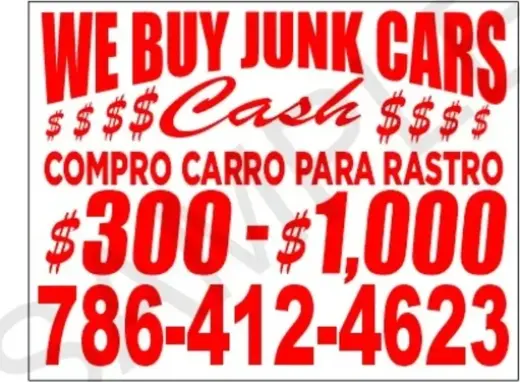 We BUY JUNK CARS MIAMI