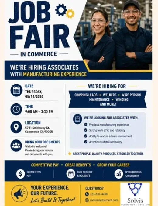FERIA DE TRABAJO EN COMMERCE