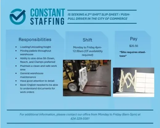 2nd Shift Slip Sheet Forklift