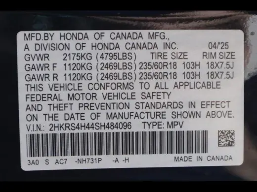 Honda CR-V 2025 AWD EX 4dr SUV