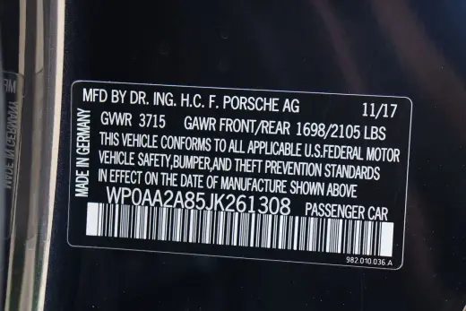 2018 Porsche 718 Cayman 