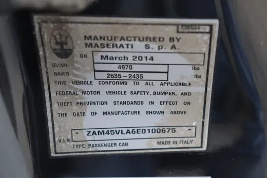 2014 Maserati GranTurismo Sport