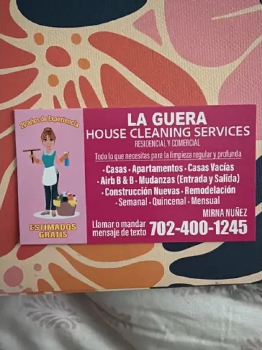 La Guera house cleaning