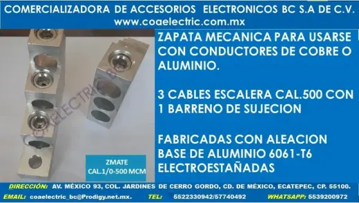 ZAPATA MECANICA 3 CABLES