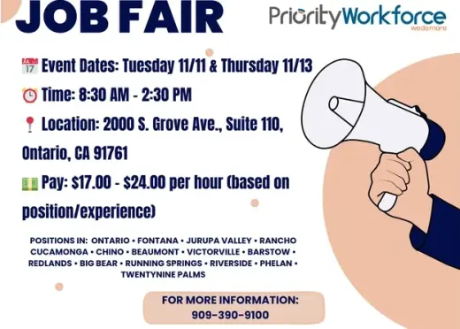 📢 FERIA DE TRABAJO – CONTRATA