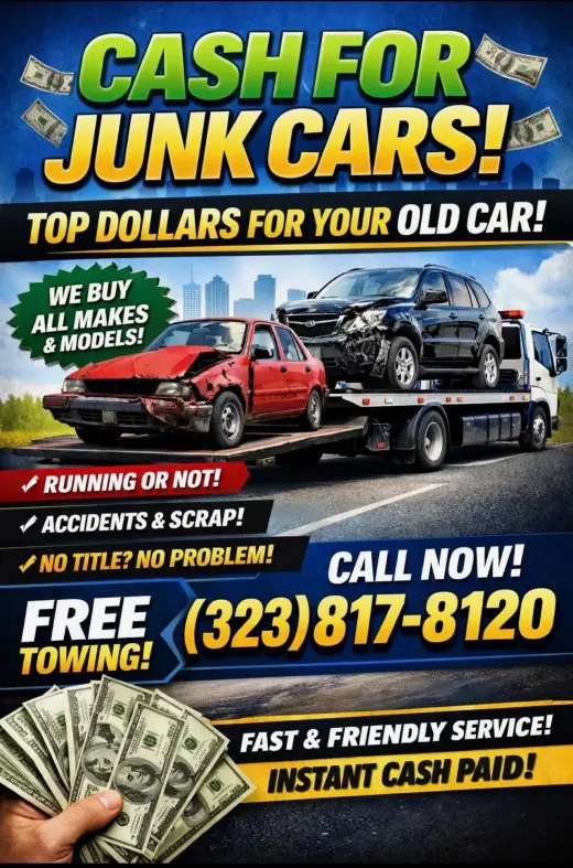 Cash for Junk Cars - Instant Cash Paid!