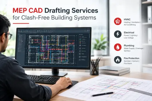 MEP CAD Drafting Services for Clash-Free Building Systems