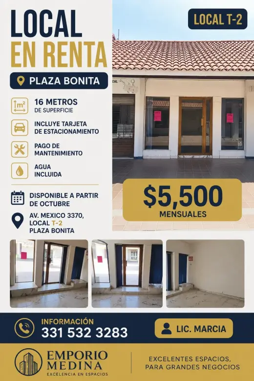 Local Comercial en Renta en Plaza Bonita