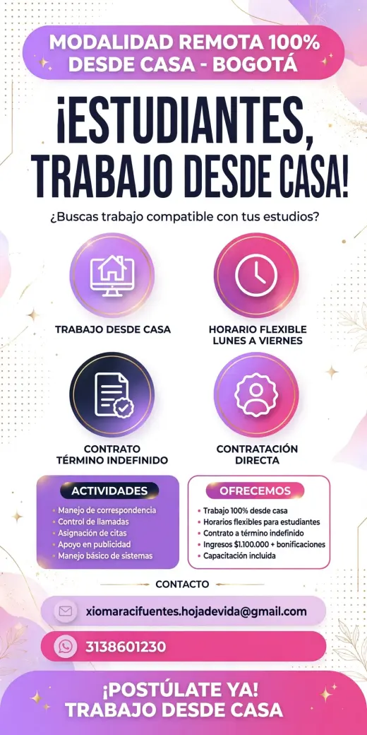 ¡TU TALENTO PUEDE SER PARTE DE NUESTRO EQUIPO!