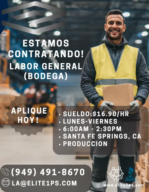 Trabajo en Santa Fe Springs