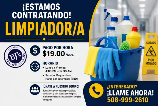 Asociado/a de Limpieza y Mantenimiento de Instalaciones — Bilingüe