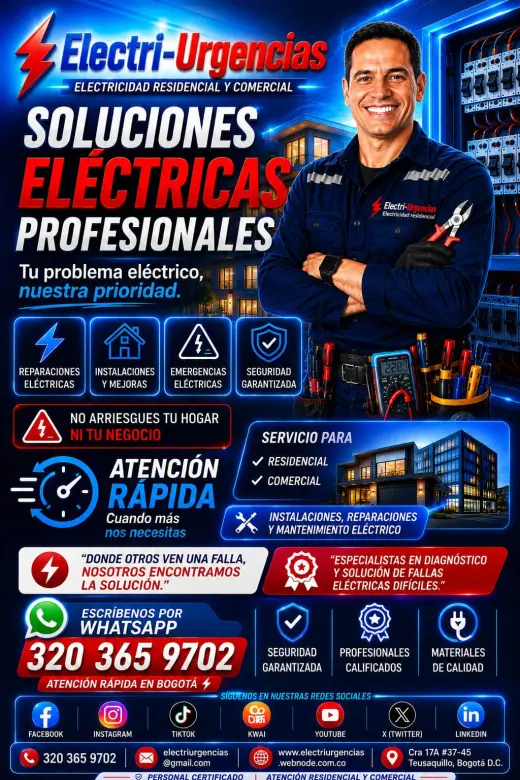 Electricista,Teusaquillo, Palermo, Quirinal, Parkway, La esmeralda.