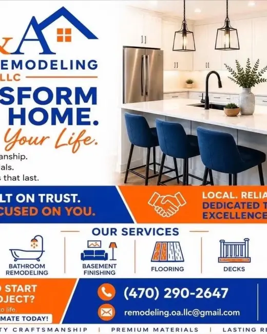 Heady man. Small or big jobs We do general Remodeling ,