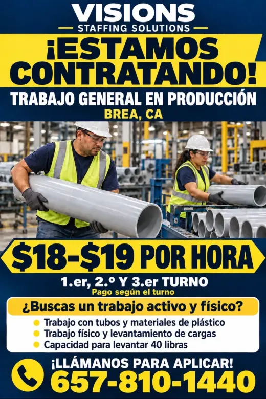 Trabajo General En Produccion- Todos turnos