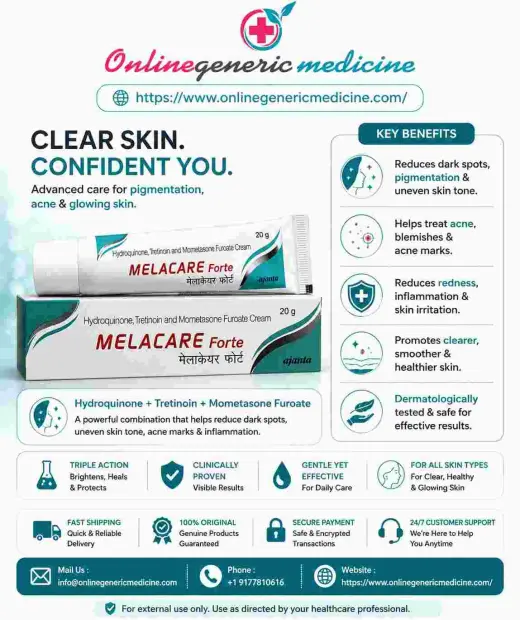 Melacare Forte Cream– Skin Care Cream for Online Generic Medicine