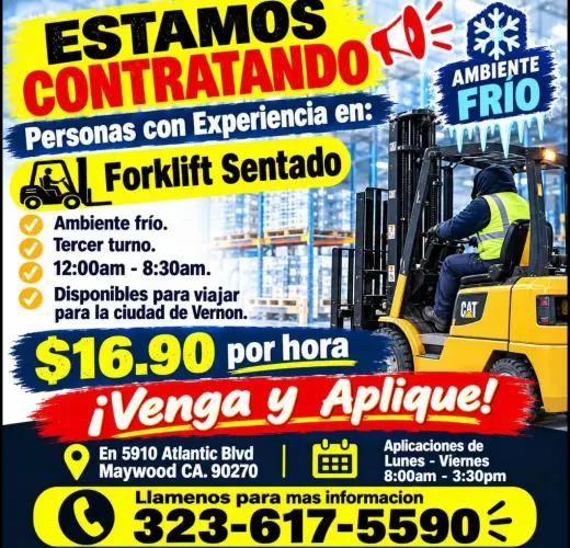 OPERADORES DE MONTACARGAS (FORKLIFT SENTADO)