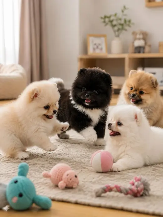 Playful Pomeranian Puppies looking Home For Adoption
