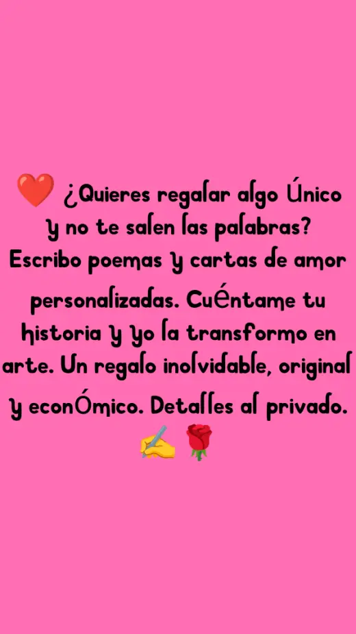 Poemas y Cartas de Amor Personalizados