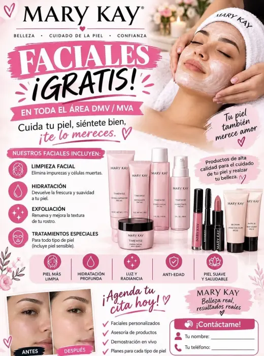Consultora de belleza en el cuidado de la piel