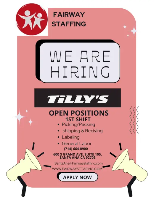WE’RE HIRING!