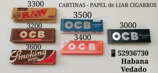 Papel para Liar Cigarrillos - Varias Marcas