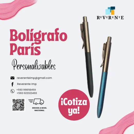 Bolígrafo París personalizado al por mayor