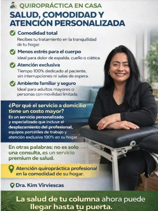 Ajustes quiroprácticos a domicilio