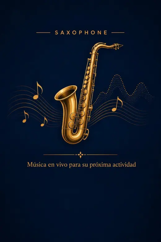 Saxophone.  Música en  vivo 🎶