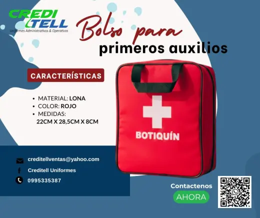 Bolso para primeros auxilios de muy buena calidad