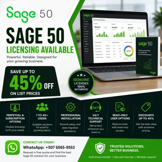 Sage 50 Licensing Available