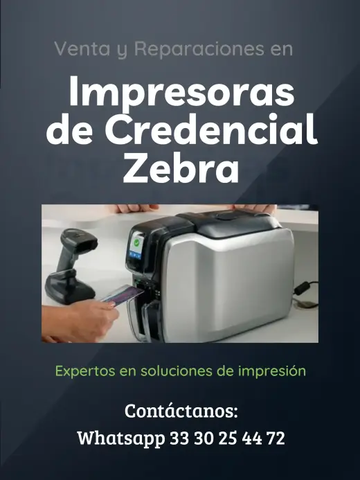Venta de impresoras de credencial marca Zebra
