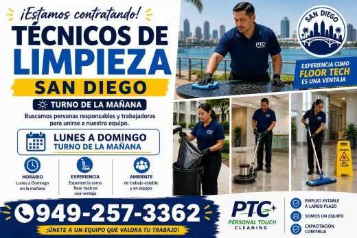 Day Porter en San Diego