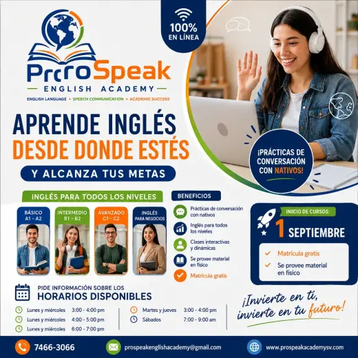 Aprende Inglés en Línea con ProProSpeak Academy
