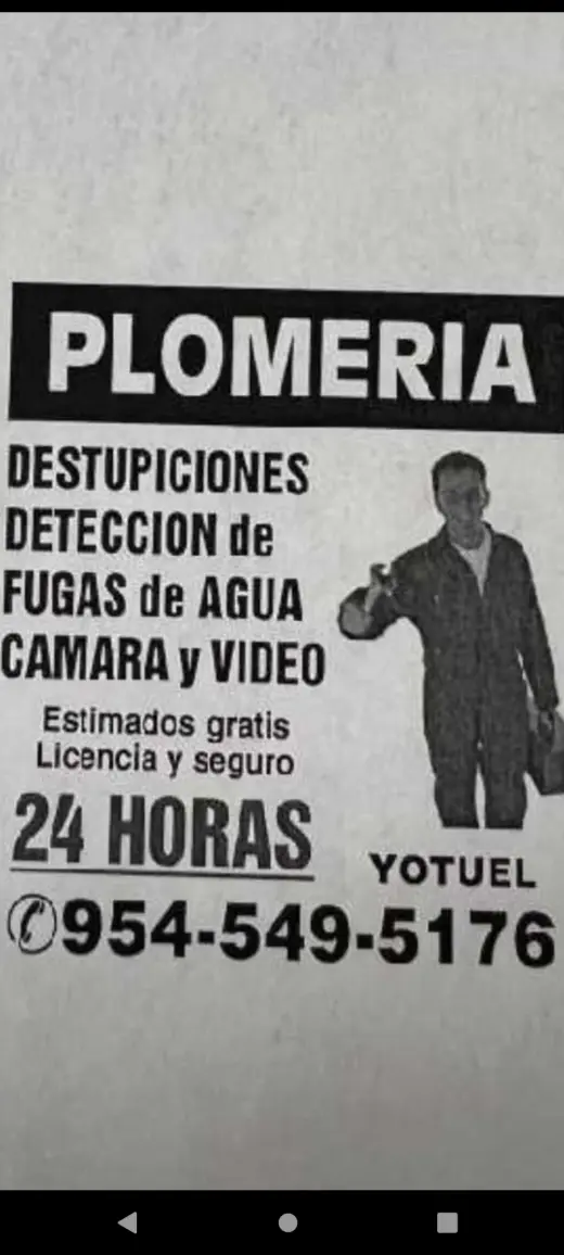 Plomería - a/c y limpiezas de ductos de secadoras